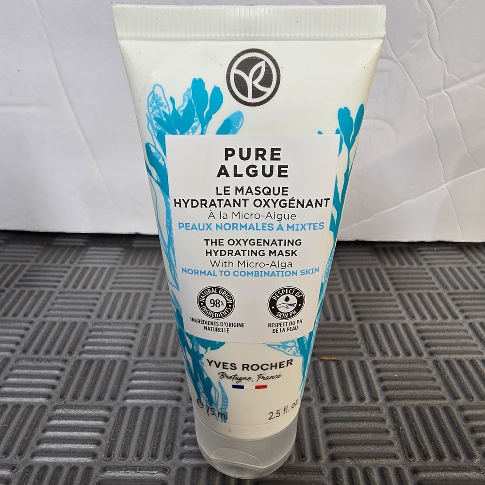 Yves Rocher Pure Algue Oxygenating Hydrating Mask 75ml 2.5oz Normal/Combo Skin